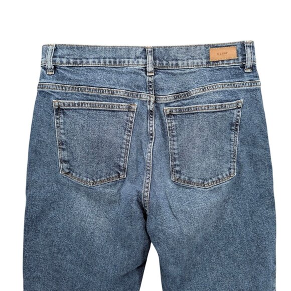 DL1961 Patti Straight Ankle Jeans Womens Blue Fisher High Rise Denim Size 29 - Picture 4 of 13
